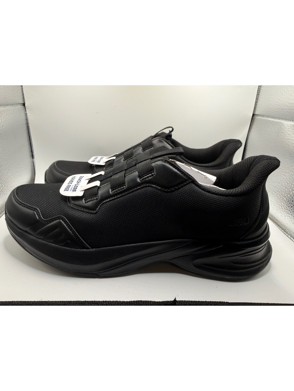 JBU Men’s 8.5 Dash Touchless Black Slip On Sneaker